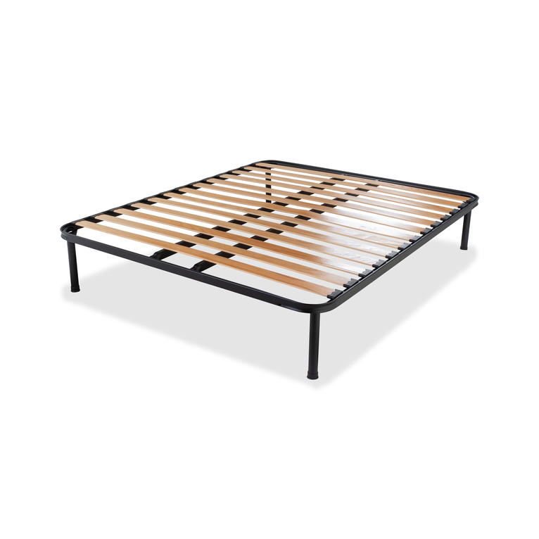 rete singola in ferro smart | 13 doghe in faggio, doppia traversa