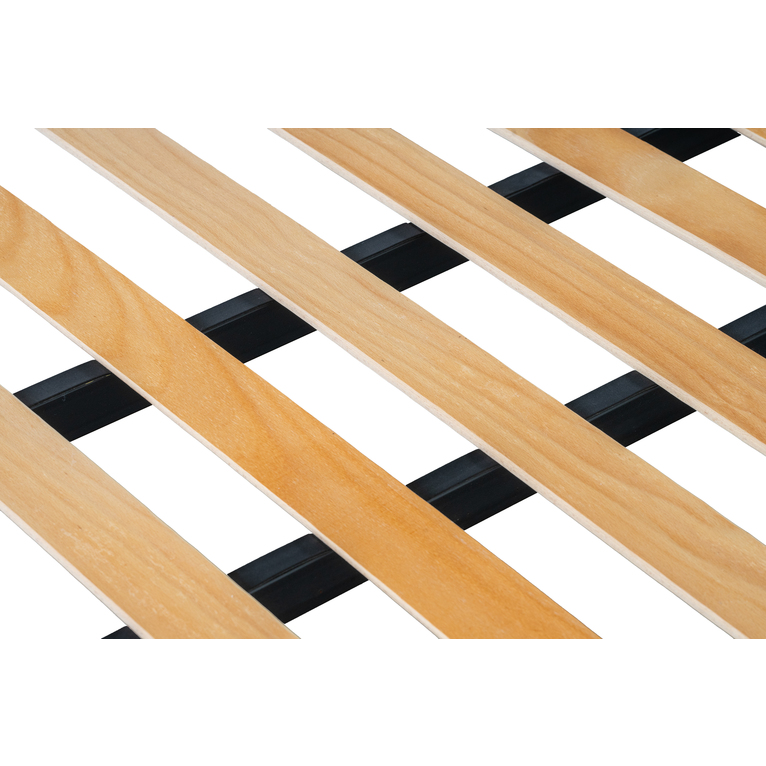 rete matrimoniale in ferro smart | 13 doghe in faggio, doppia traversa