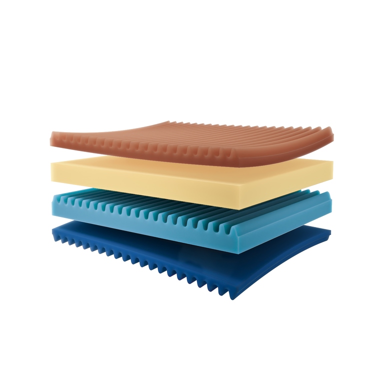 materasso matrimoniale in memory foam a 4 strati active 