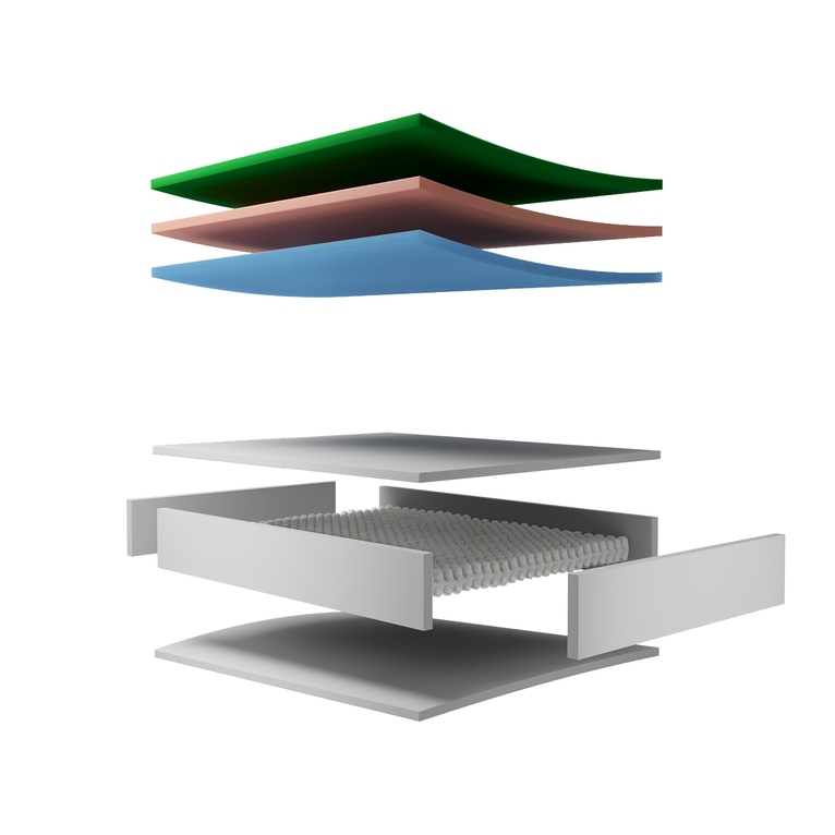 materasso matrimoniale 1600 molle insacchettate ermes con pillow top | dispositivo medico detraibile 19%