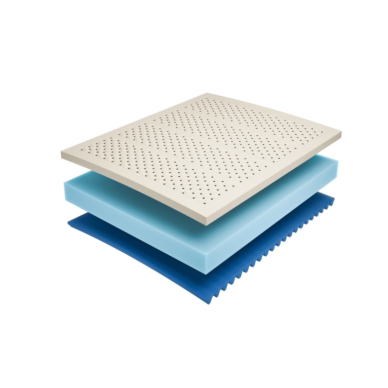 materasso in lattice piazza e mezza holiday 3 strati | 100% lattice naturale e memory gel