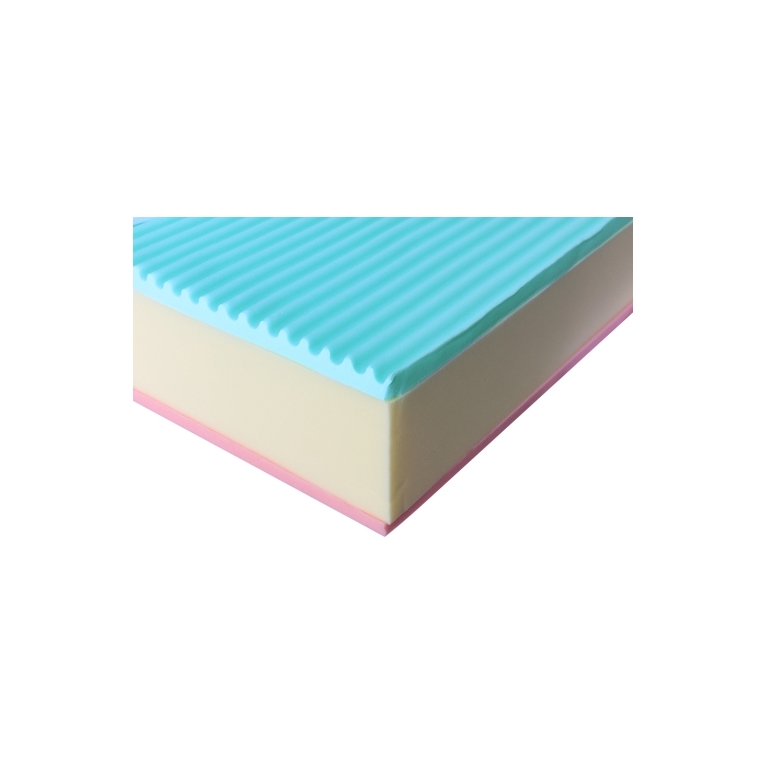  parigi | materasso matrimoniale a tre strati in memory foam e water foam - altezza 25 cm