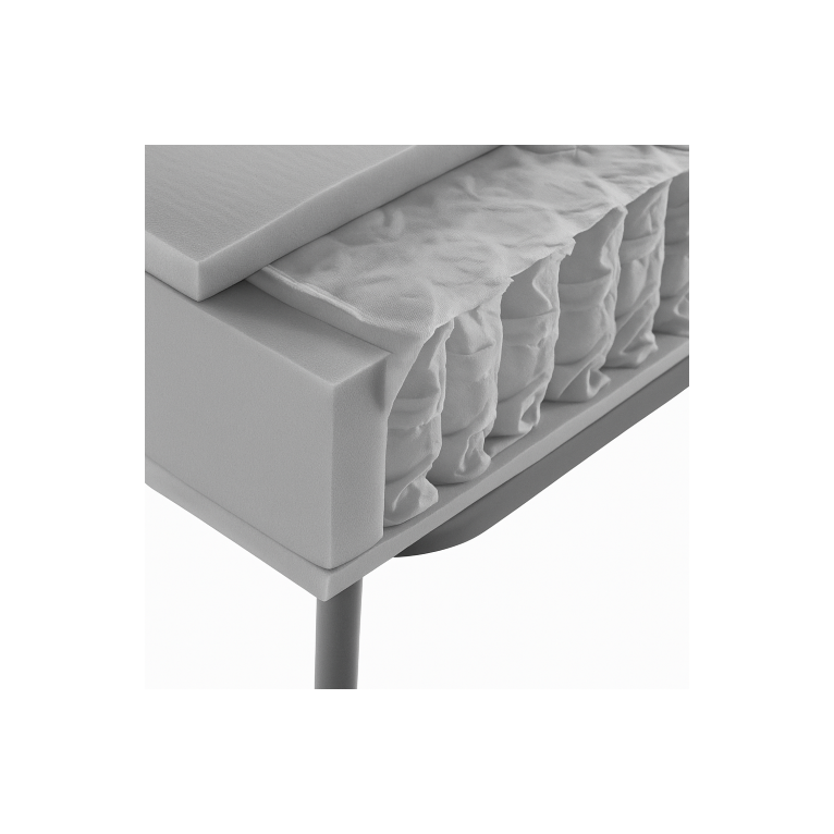 materasso a 800 molle insacchettate smart | sfoderabile con fascia 3d