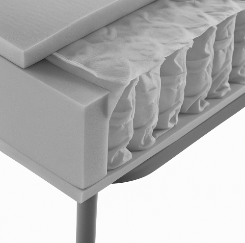 materasso matrimoniale a molle insacchettate sfoderabile smart