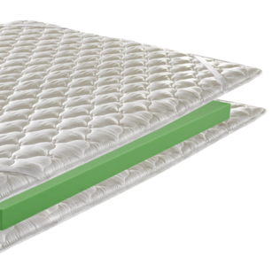 Topper singolo in Memory Foam| Alto 5 cm - non sfoderabile