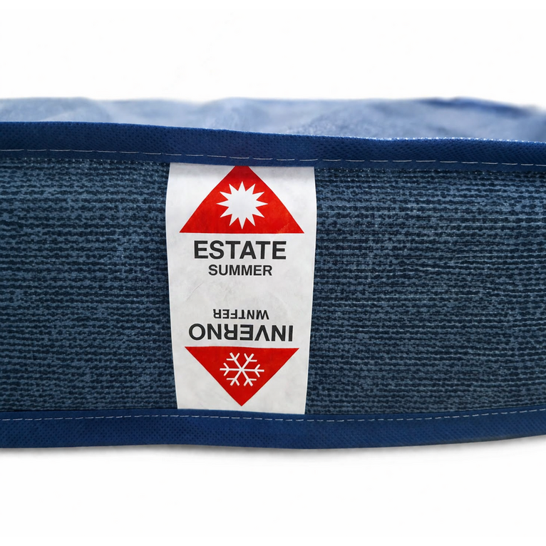 brandina pieghevole professionale 80x200 con 15 doghe e materasso h20 cm inverno/estate