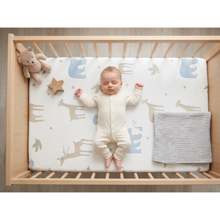 materasso per culla neonato antisoffoco certificato certipur™ e oeko-tex® – 100% made in italy