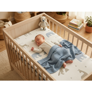 Materasso per culla Neonato Antisoffoco Certificato CertiPUR™ e OEKO-TEX® – 100% Made in Italy