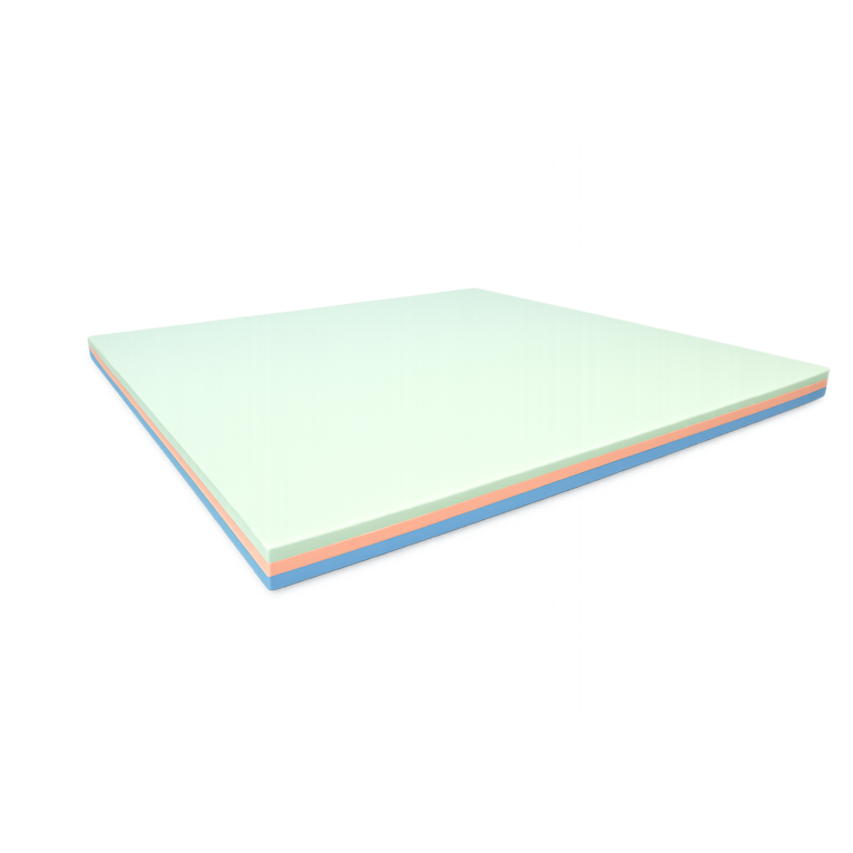 topper matrimoniale in memory foam e memory gel doppia stagione | 5 cm - sfoderabile